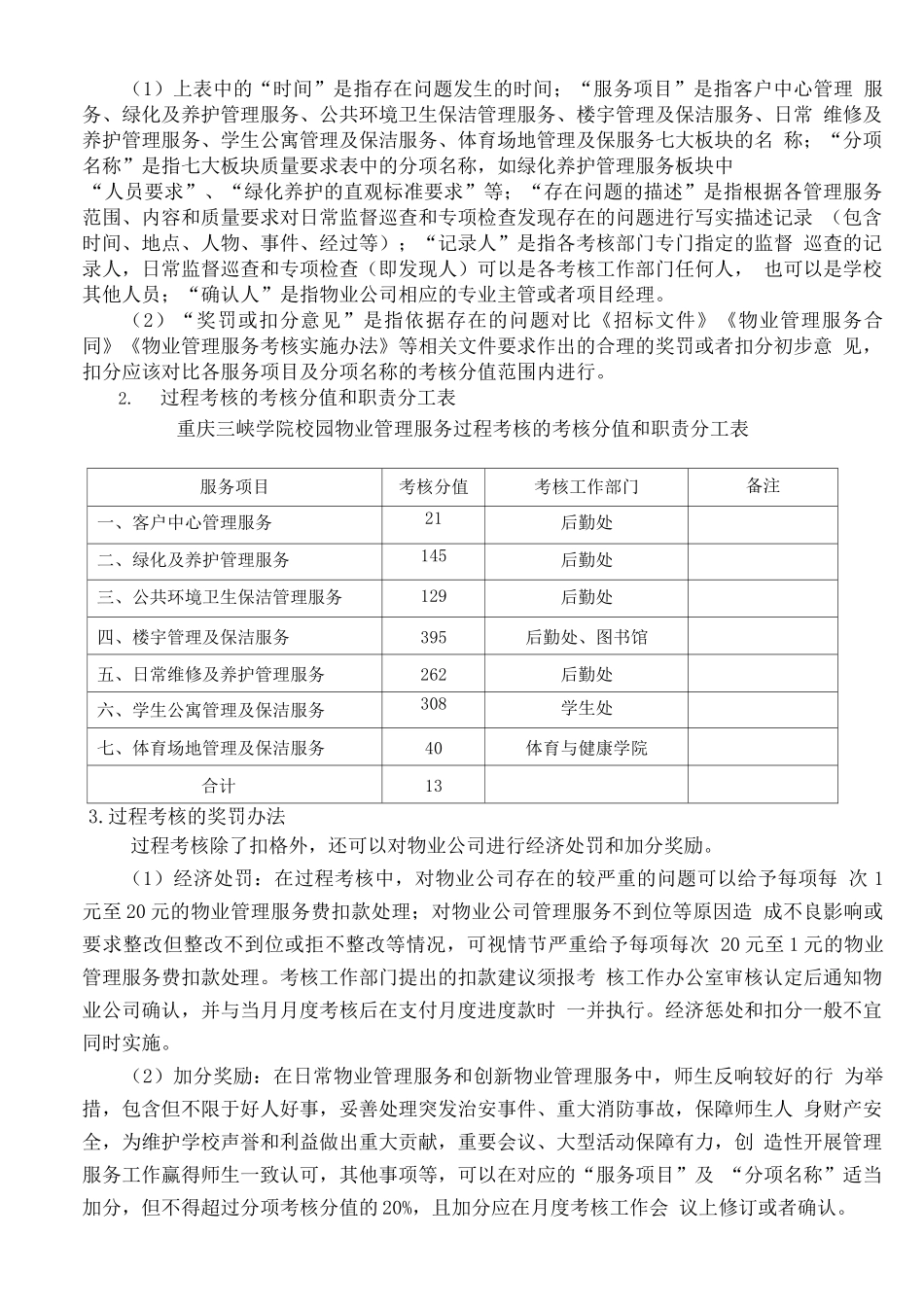 校园物业管理服务考核实施办法_第2页