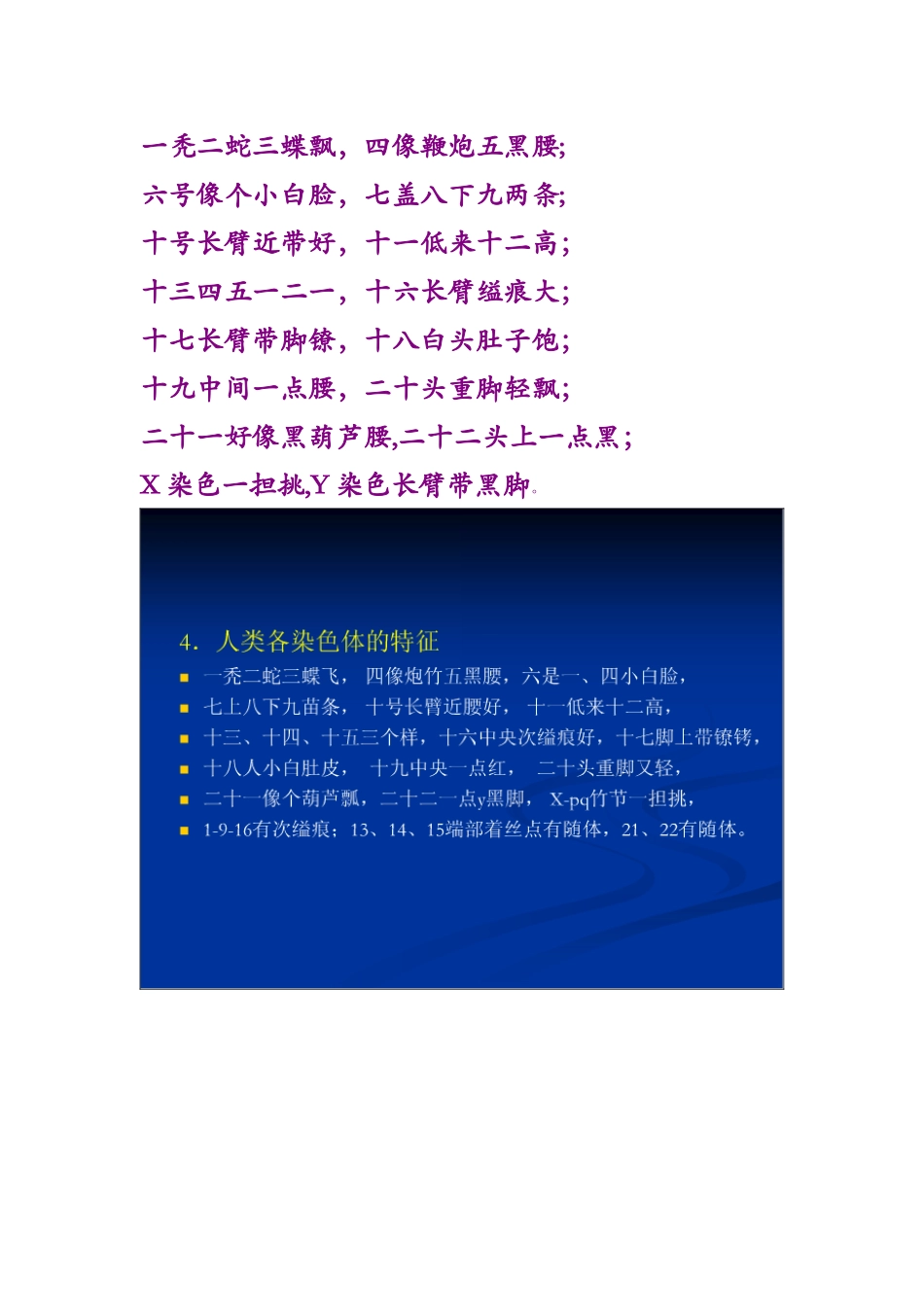 核型分析 口诀_第1页