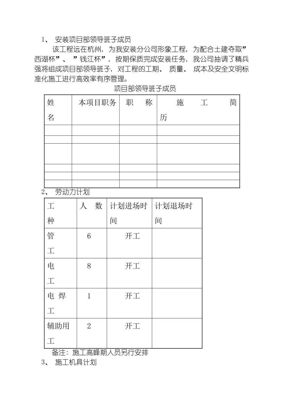 桂花城组合公寓楼施工组织设计模板_第3页