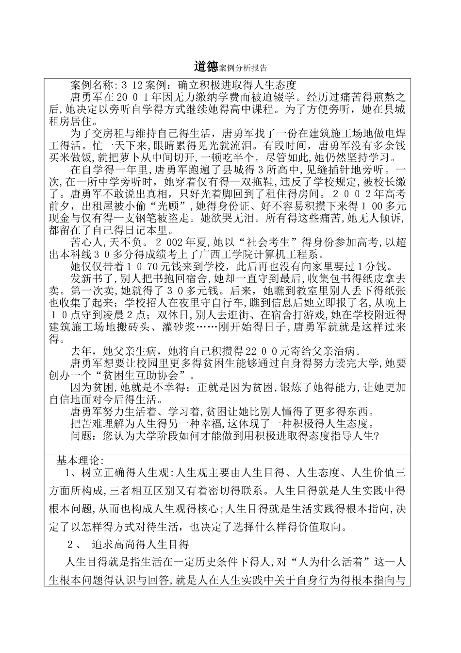 案例分析报告格式_第1页