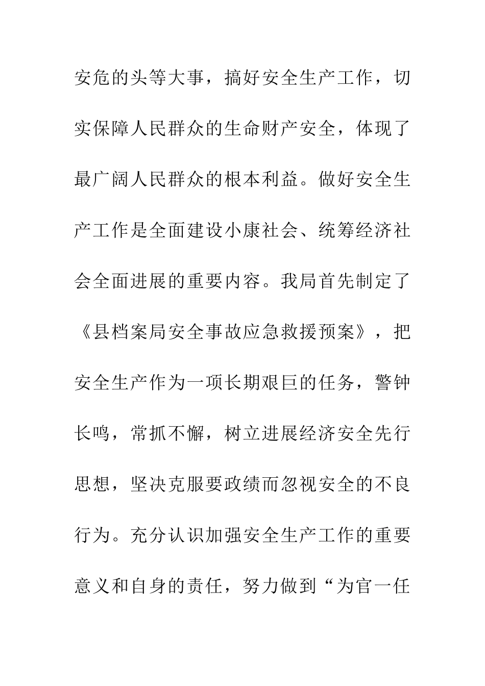 档案局20XX年安全生产工作总结_第2页