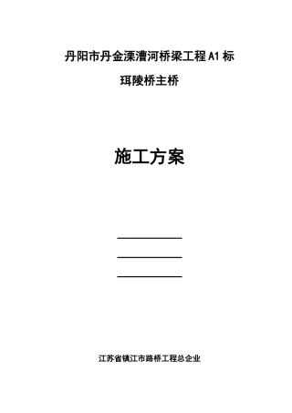 桥钢桁梁施工方案培训资料