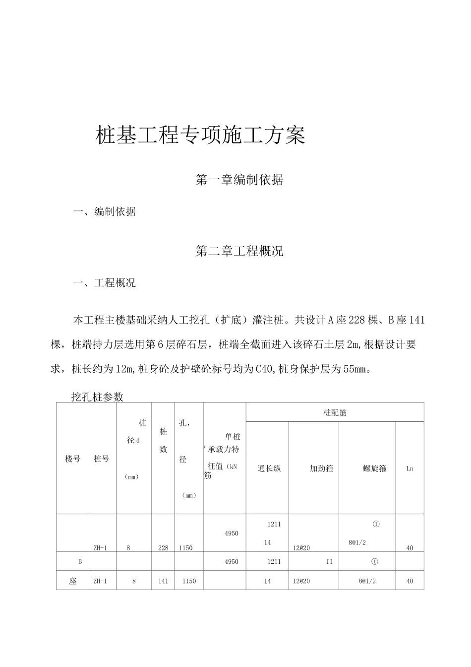 桩基专项施工方案_第1页