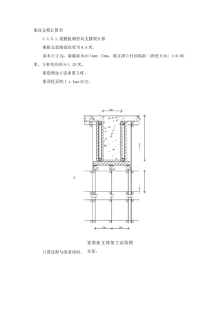 梁高支模计算书