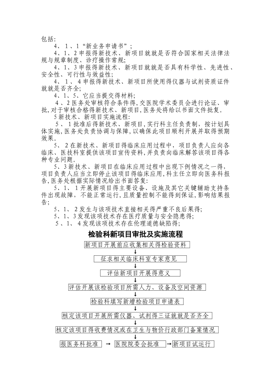 检验科新项目审批及实施流程与流程图_第2页