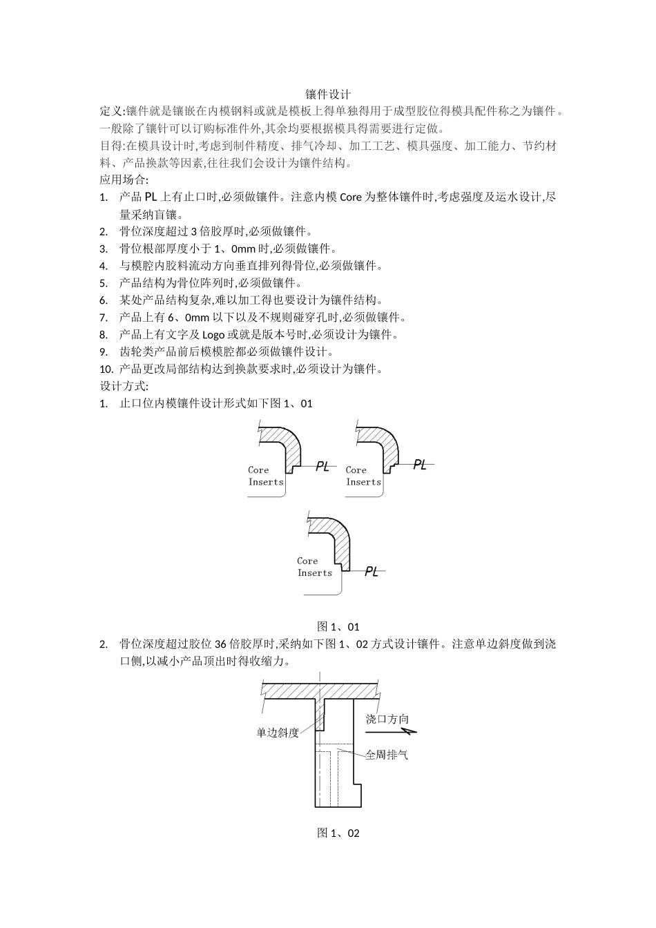 模具镶件设计规范_第1页