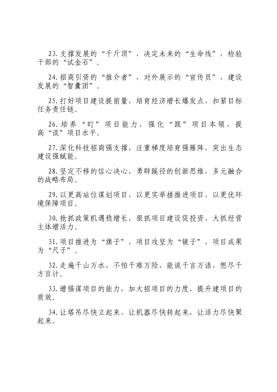 项目建设类排比句（2025年7月25日）_第3页