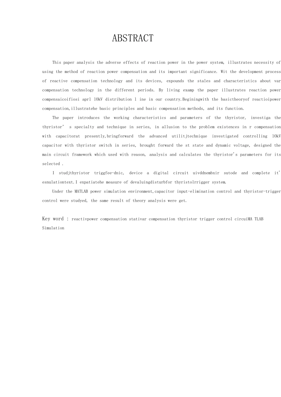毕业设计方案kV配电线路实时动态无功补偿研究_第3页