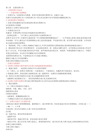 民事法律行为