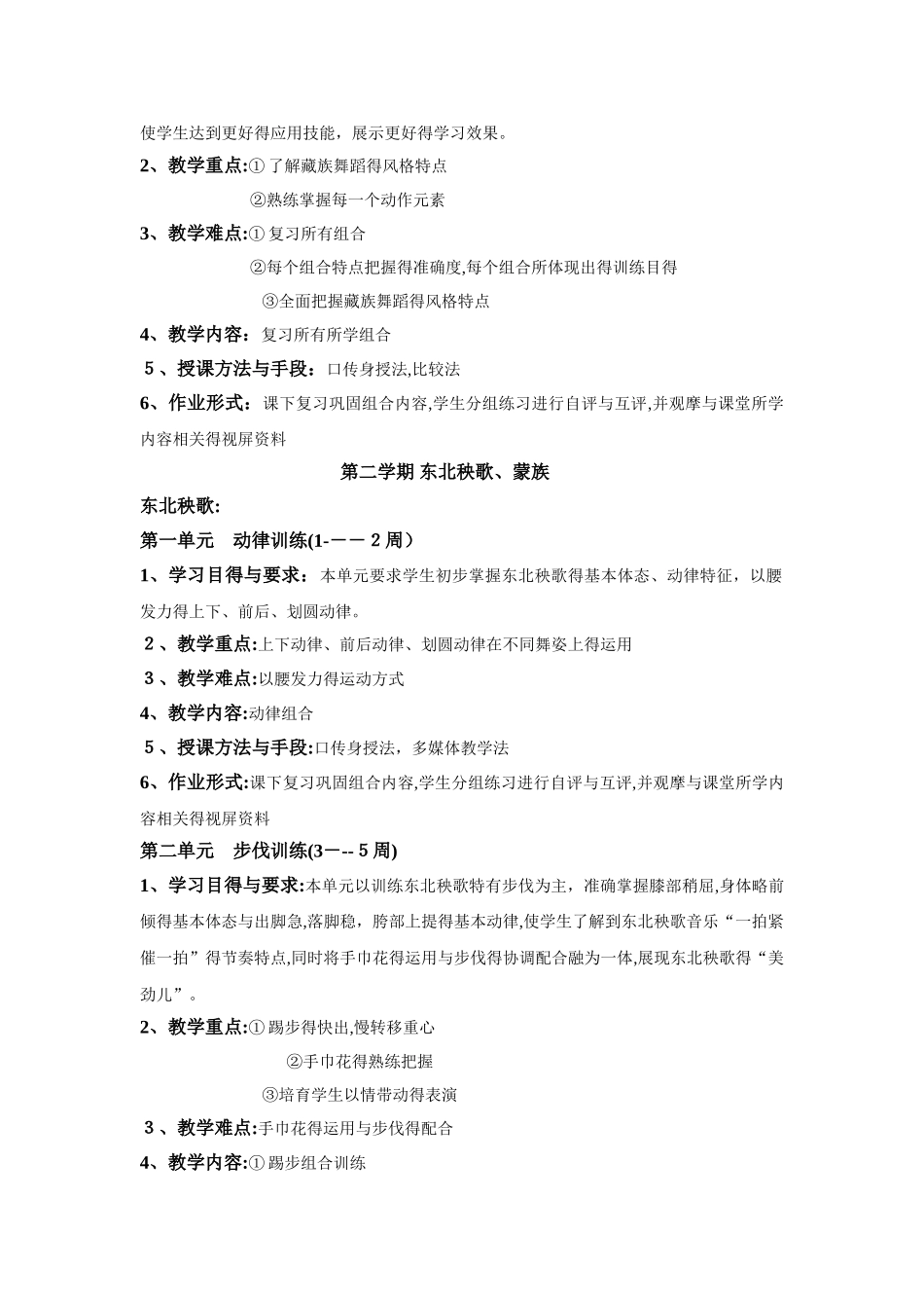 民族民间舞教学大纲_第3页