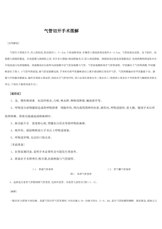 气管切开手术图解