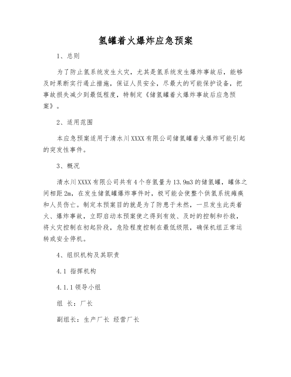 氢罐着火爆炸应急预案_第2页