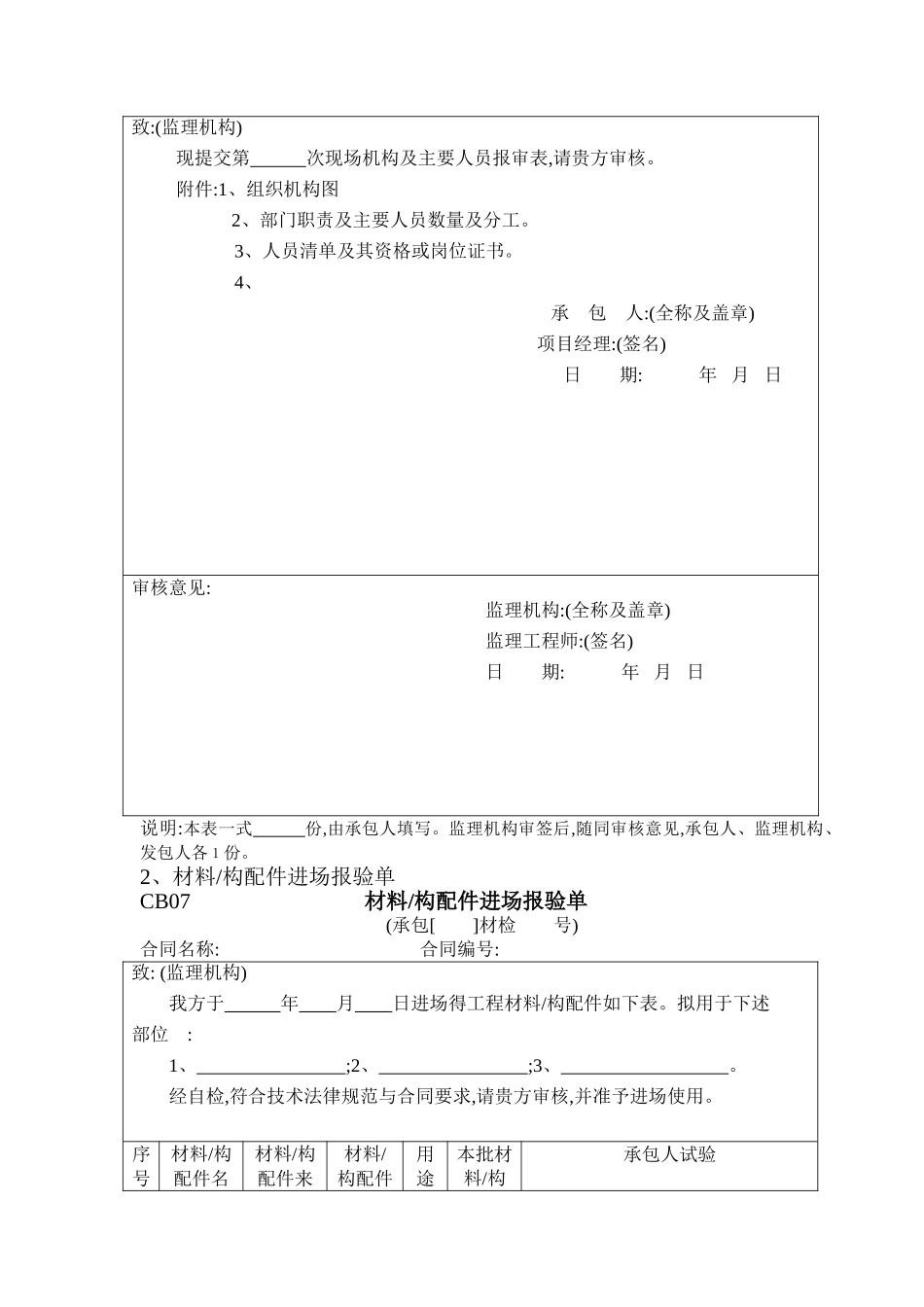 水利工程施工表格及文件汇总_第2页