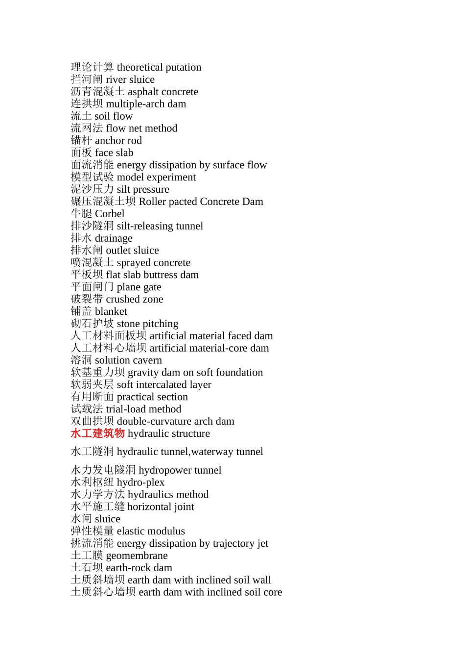 水利水电工程英文专业词汇_第3页
