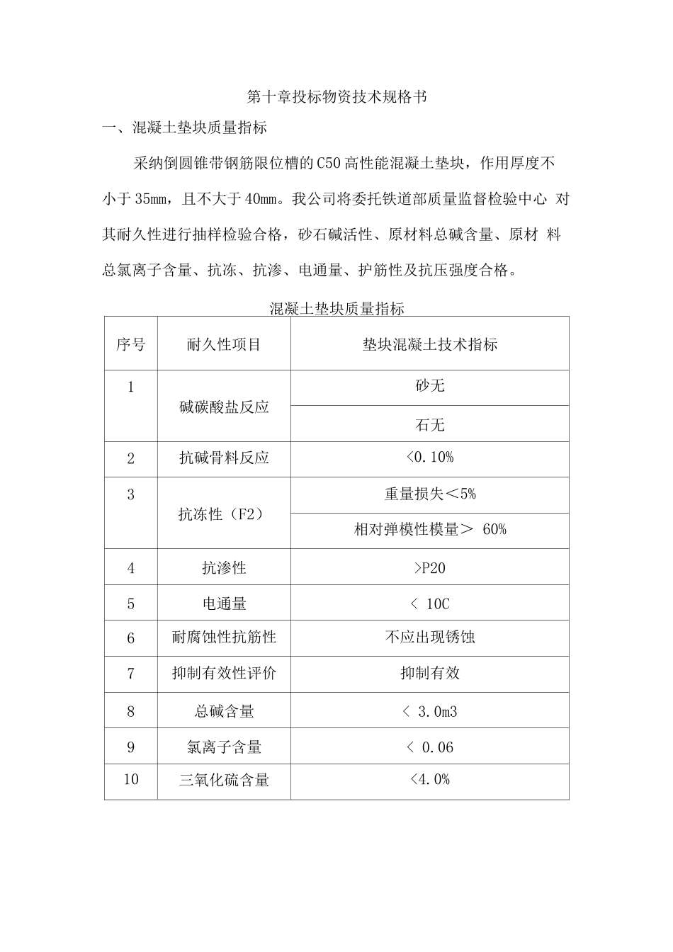 水泥垫块供应、运输、售后服务方案_第3页