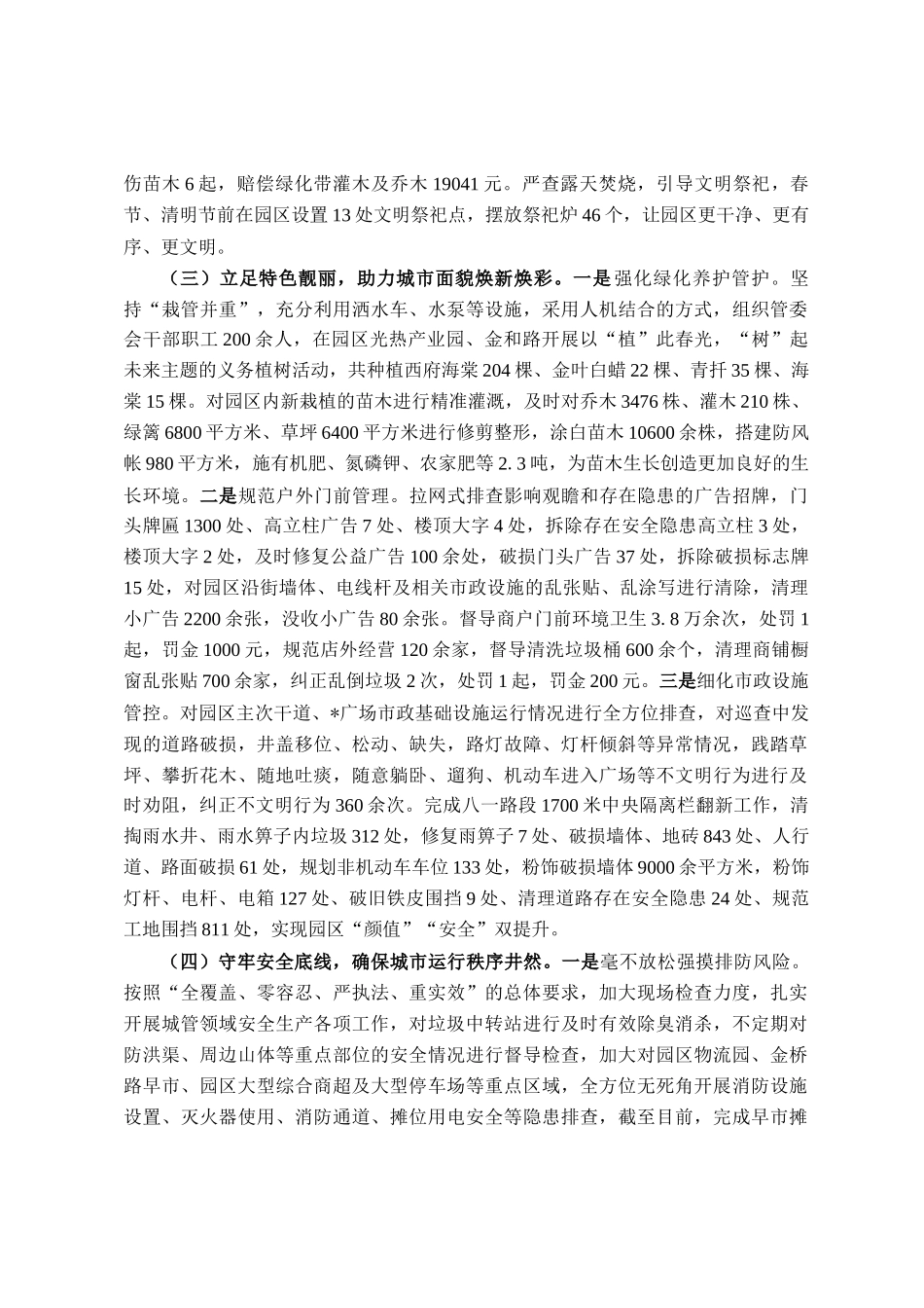园区城市管理局2025年上半年工作总结_第3页