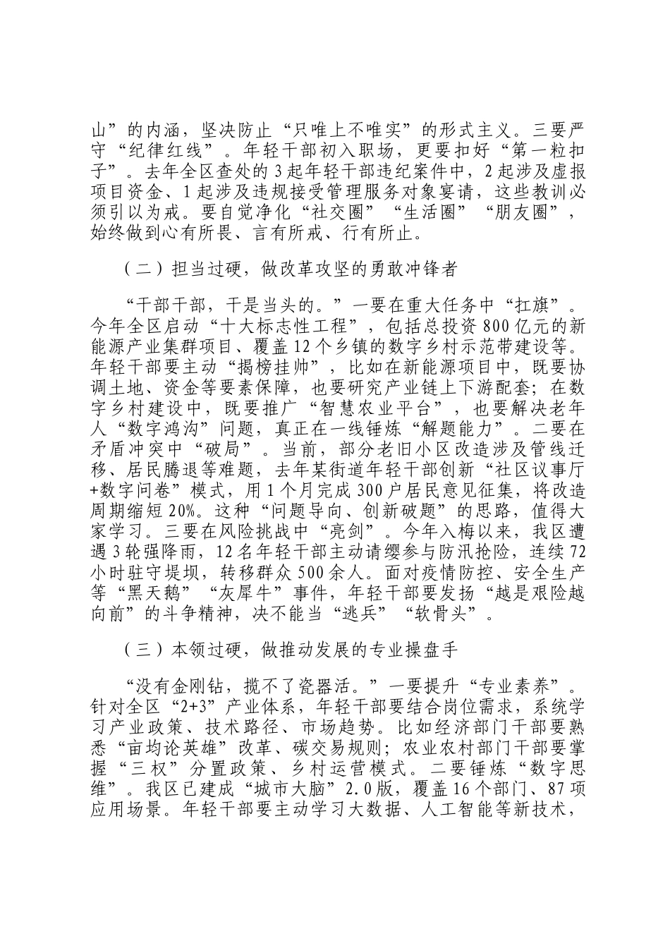在2025年全区年轻干部座谈会上的讲话_第3页