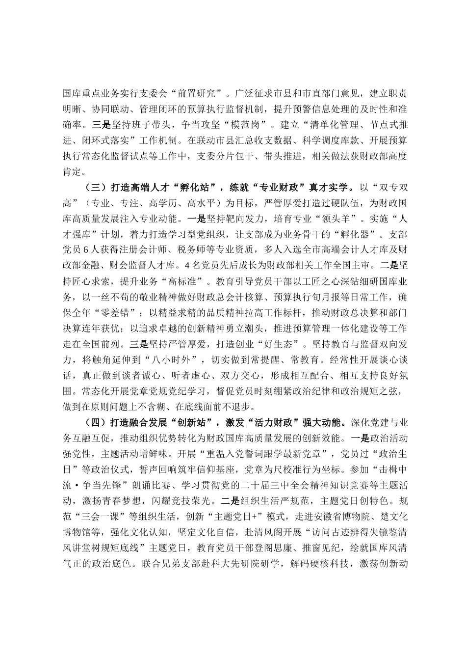 市财政局第一党支部2025年上半年党建工作总结_第2页