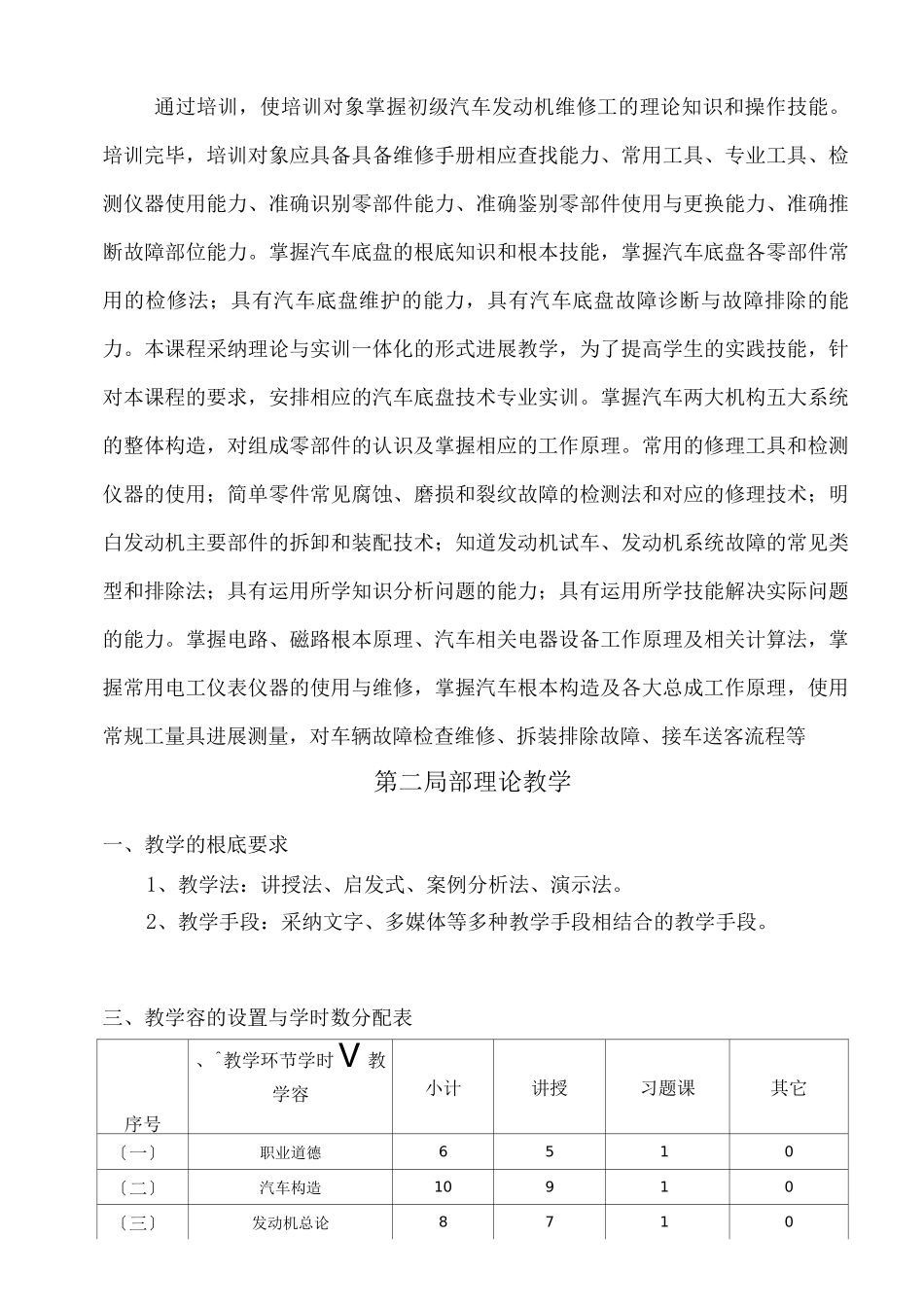 汽车修理工培训计划实施_第2页