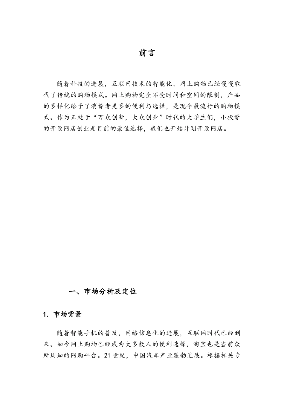 汽车用品网店运营计划书_第3页