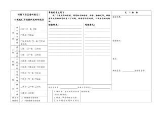 汽车维修企业客户满意度调查表投诉登记表