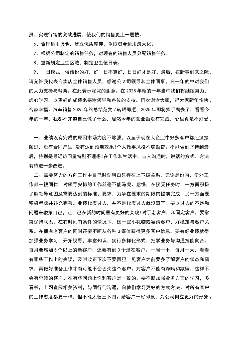 汽车销售年终总结_第2页
