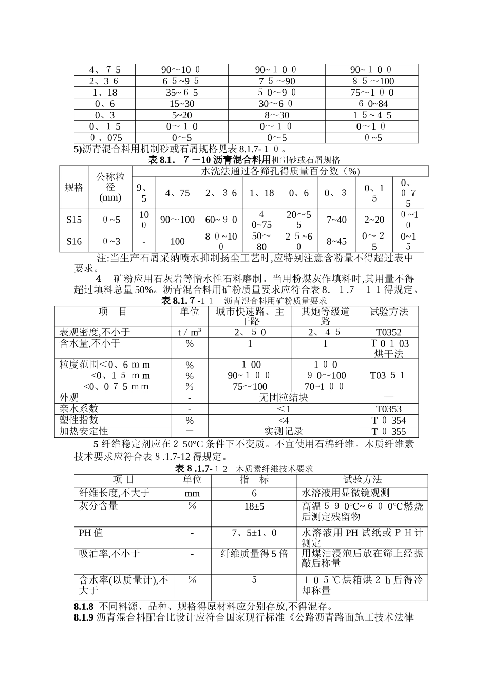 沥青沥青混合料技术参数_第3页