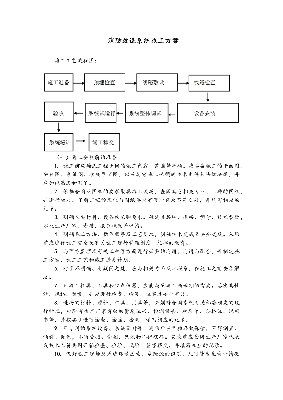 消防改造系统施工方案_第1页