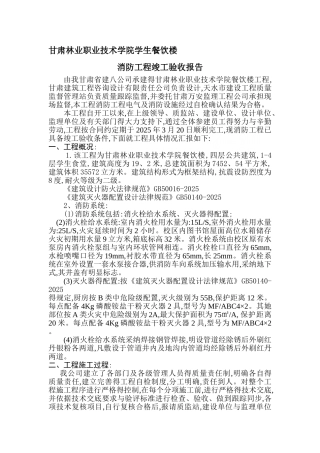 消防竣工验收报告