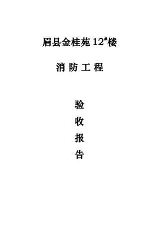 消防验收报告1
