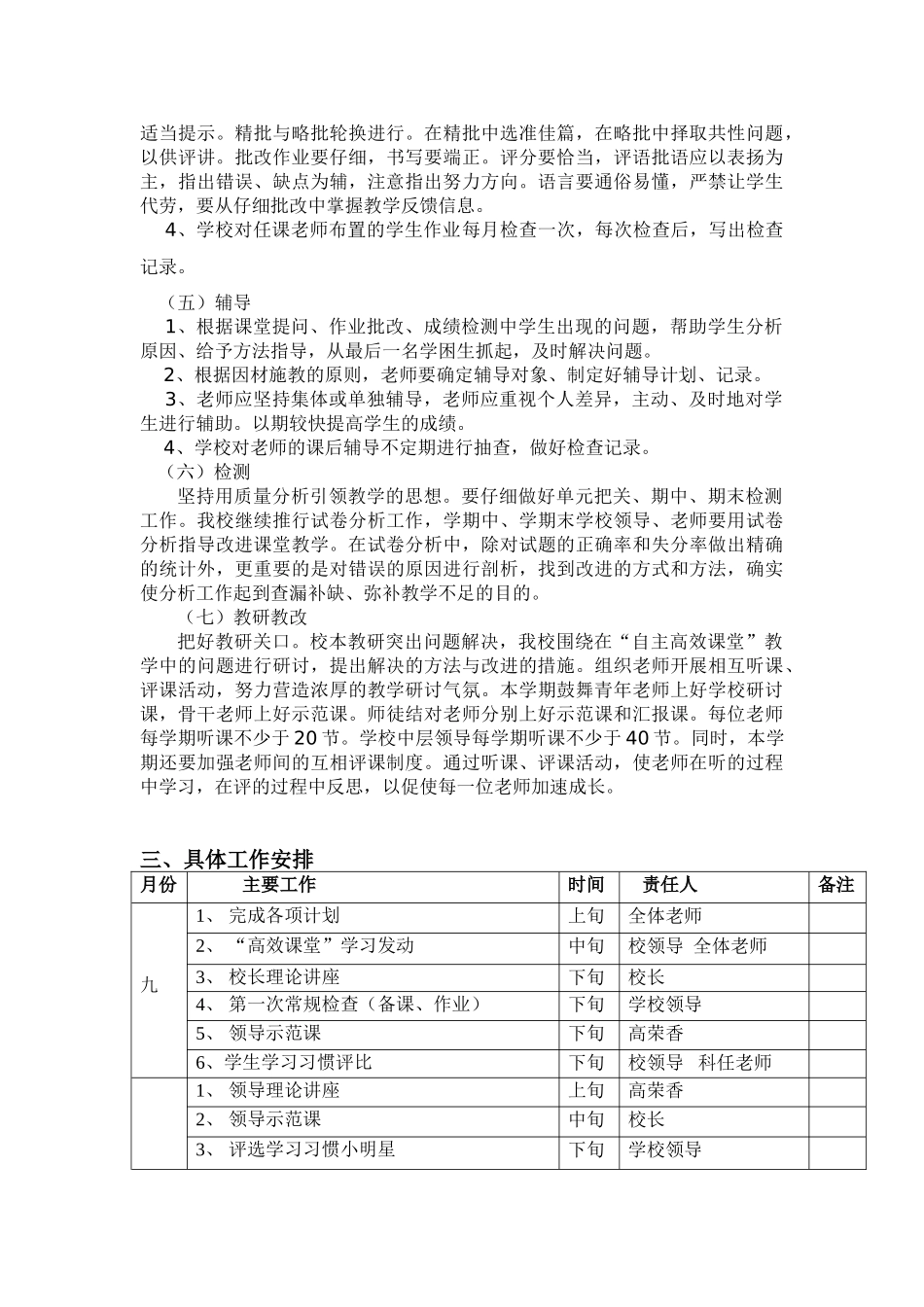 涧河小学教学常规管理实施方案_第2页