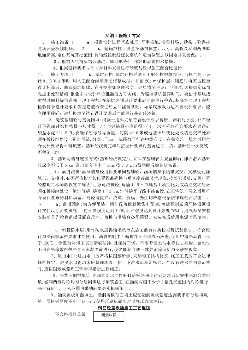 涵洞工程施工方案 _第1页