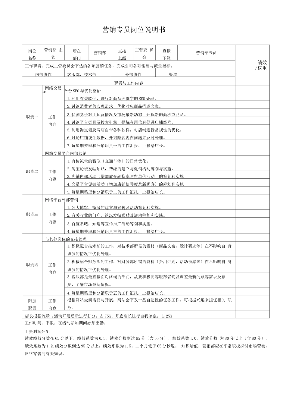 淘宝天猫各岗位说明书电商运营必备工具说明_第2页
