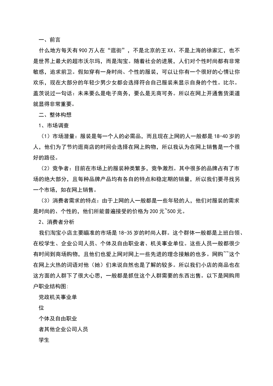 淘宝开店策划书_第3页