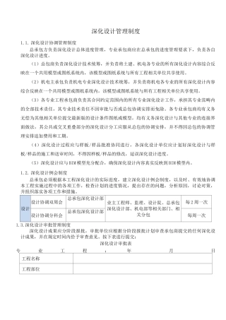 深化设计管理制度