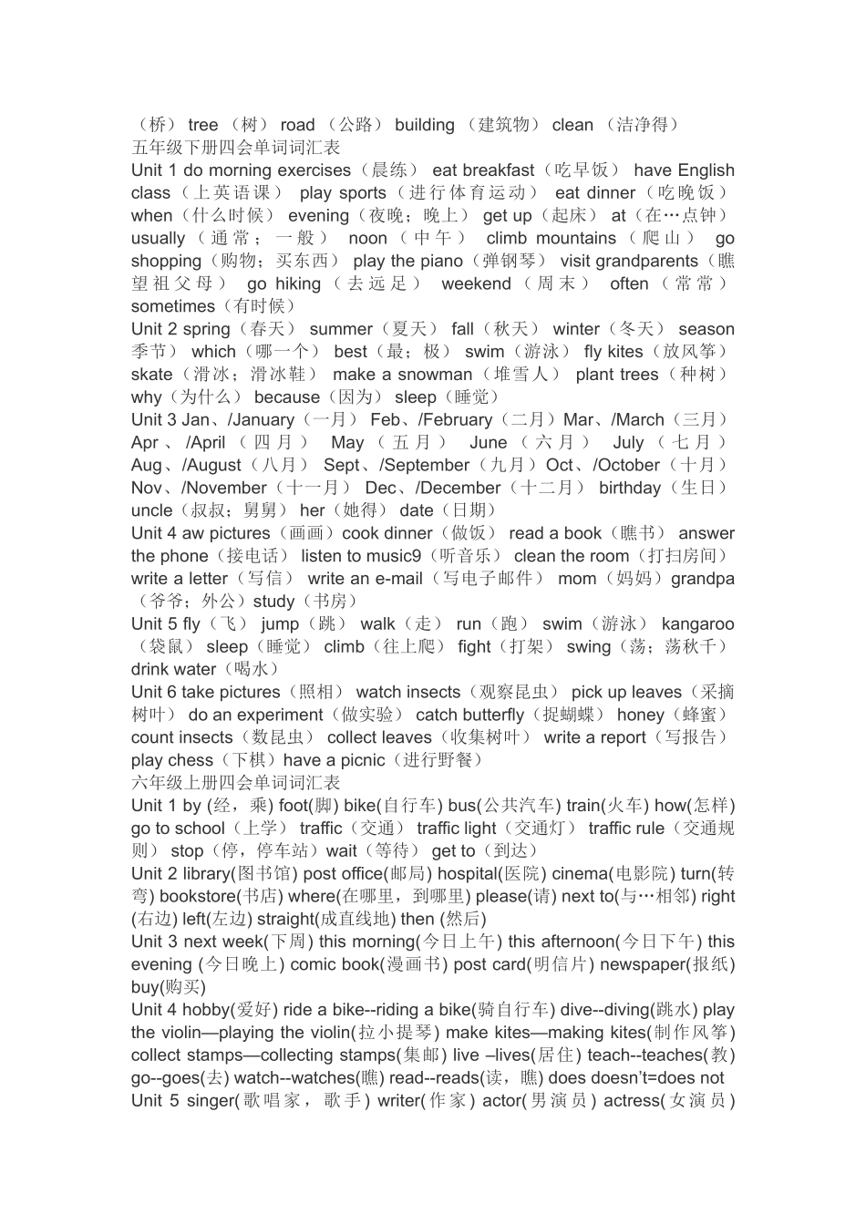 深圳牛津版小学单词汇总_第3页