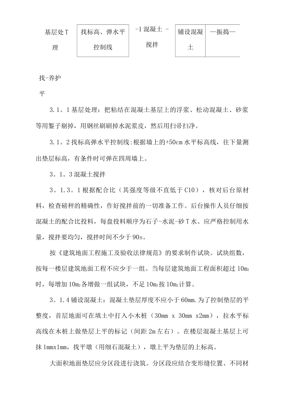 混凝土垫层施工工艺_第2页