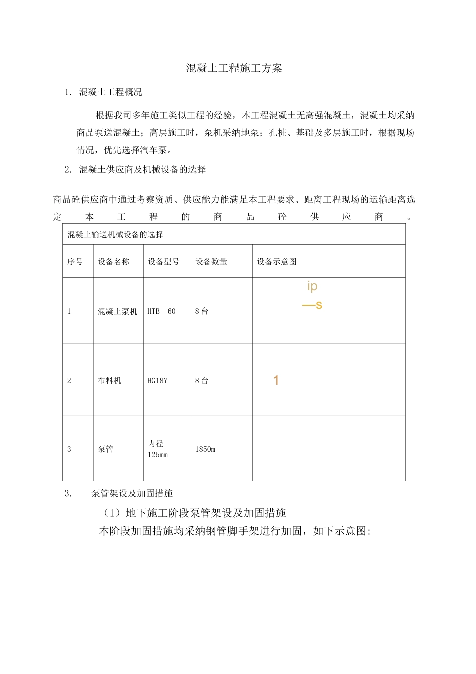 混凝土工程施工方案18_第1页