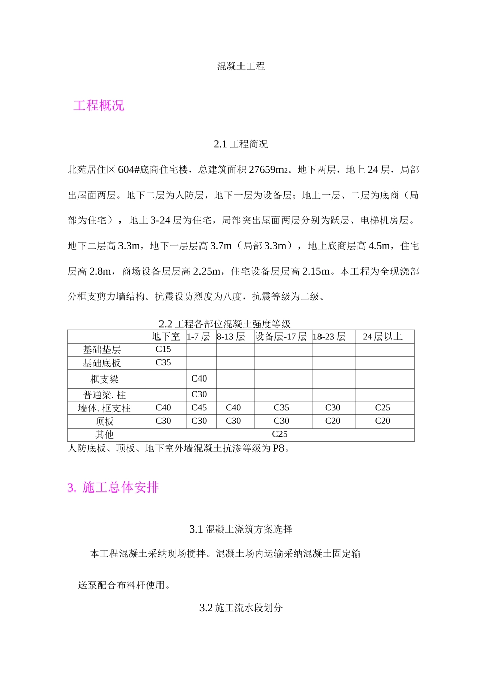 混凝土工程施工方案21_第1页