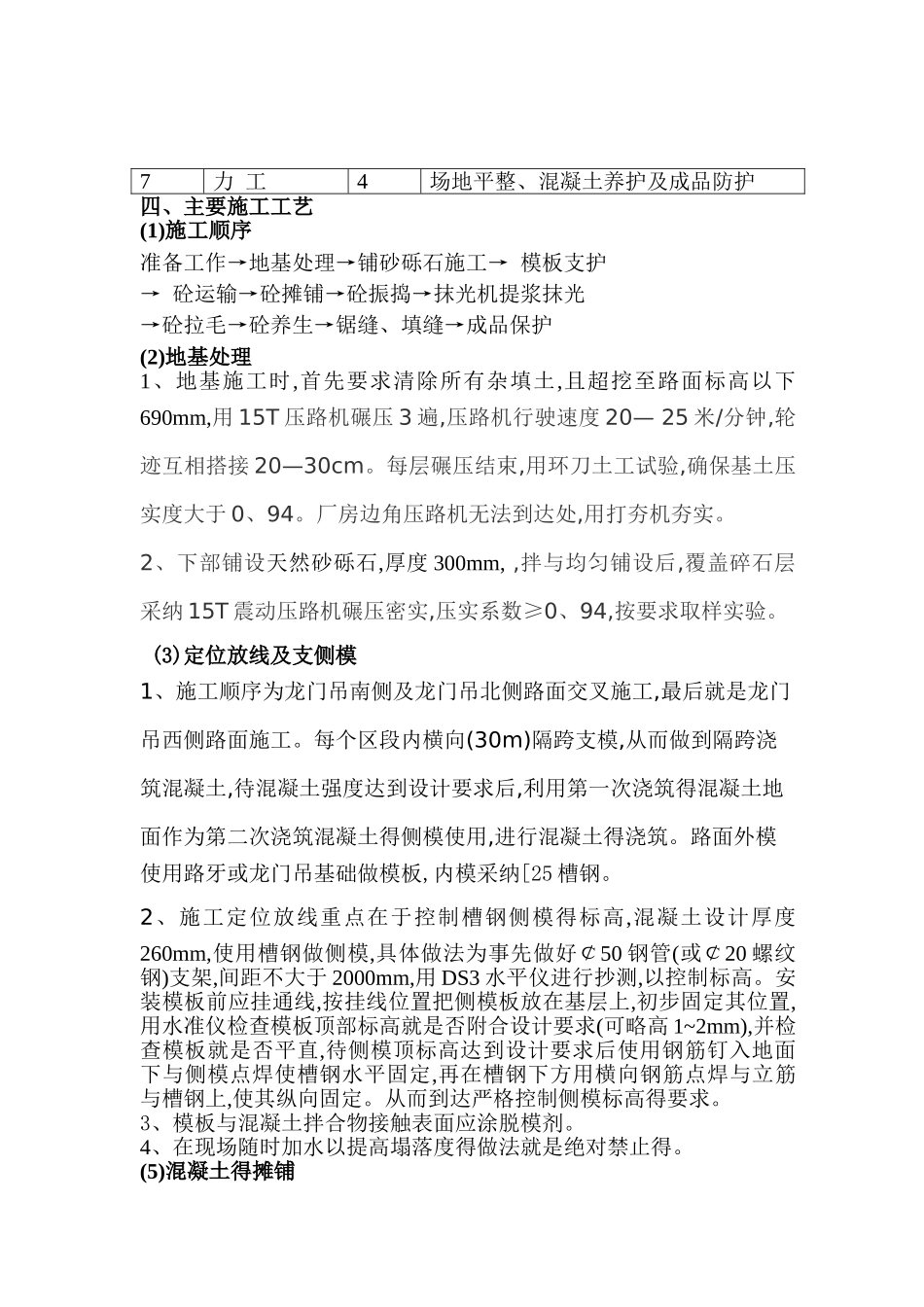 混凝土路面施工方案_第2页