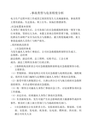 淹溺事故现场处置方案3