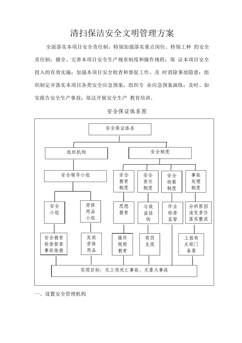 清扫保洁安全文明管理方案_第1页