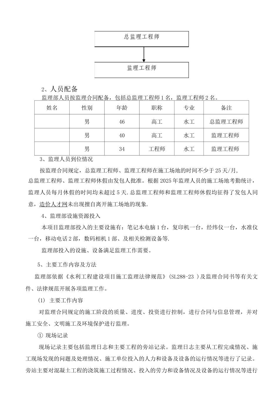渠道项目监理工作总结报告_第3页