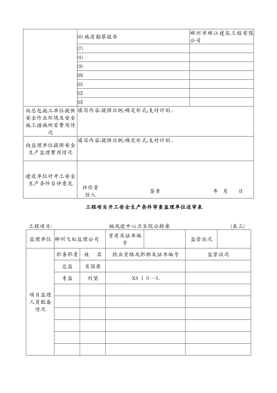 湖南省建设工程项目开工安全生产条件审查_第3页