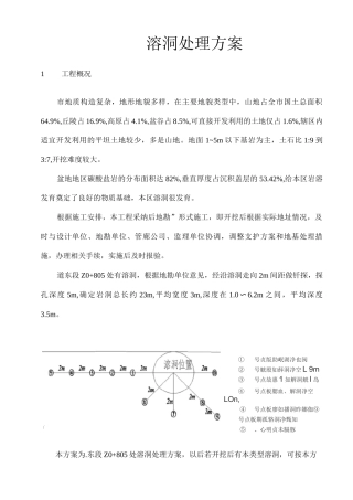溶洞处理方案