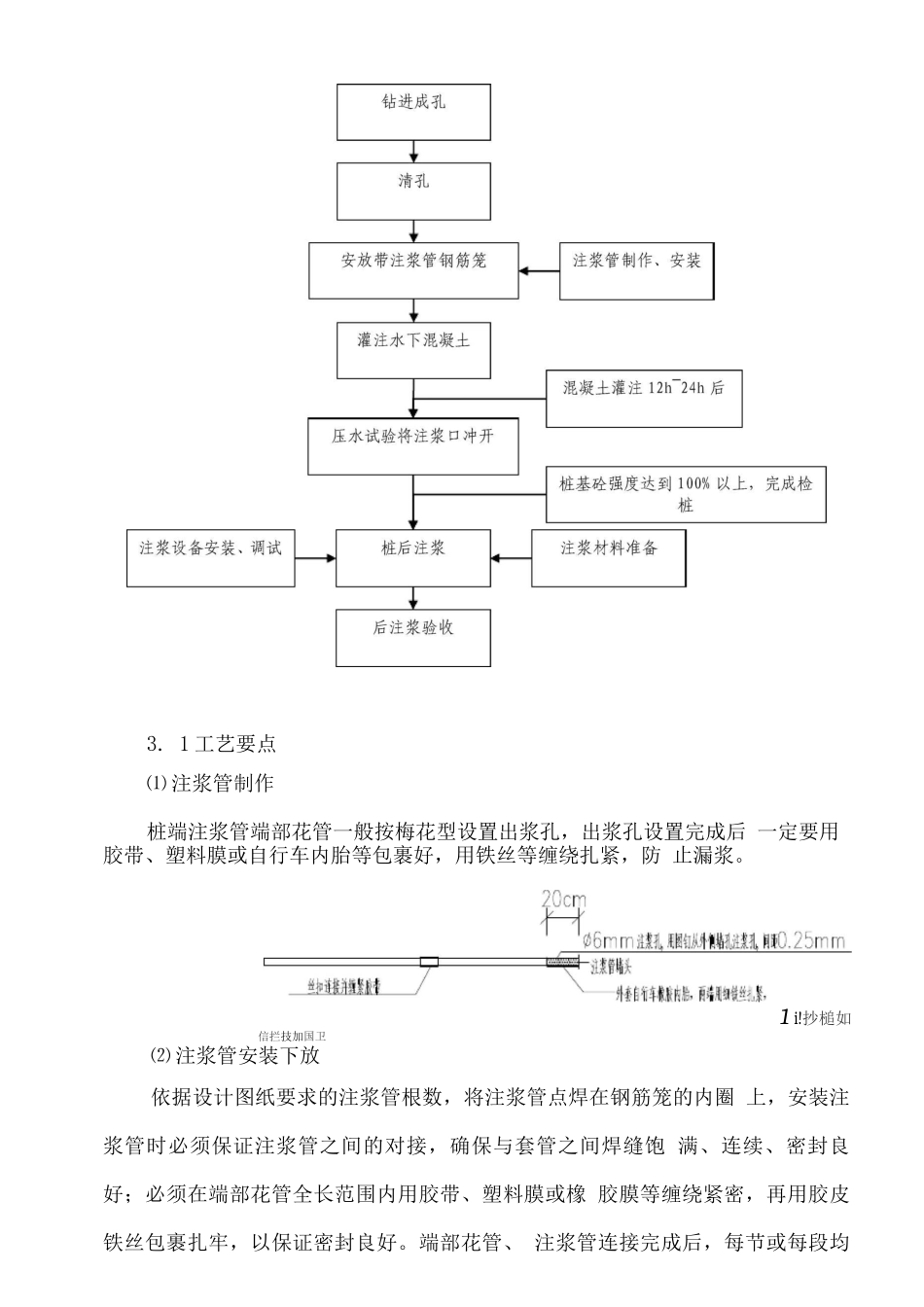 灌注桩桩后注浆浆施工方案_第3页