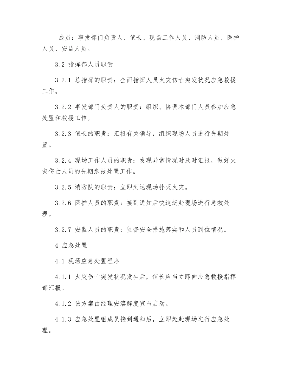 火灾伤亡事故现场处理方案_第3页