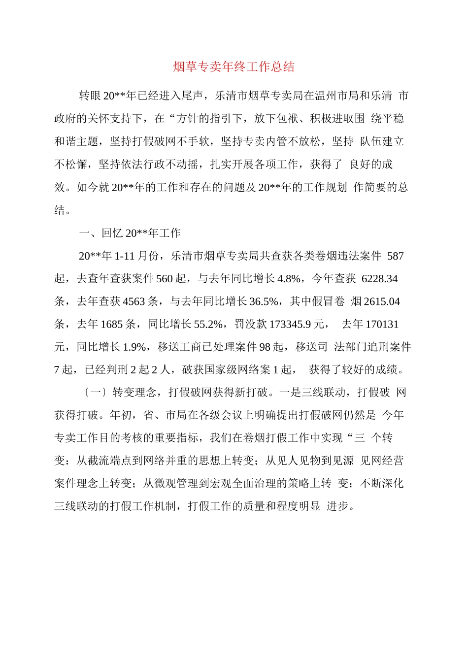 烟草专卖终工作总结_第1页