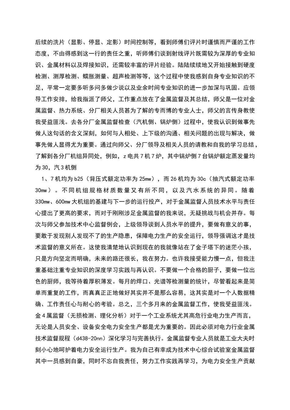 热电公司个人工作总结_第2页