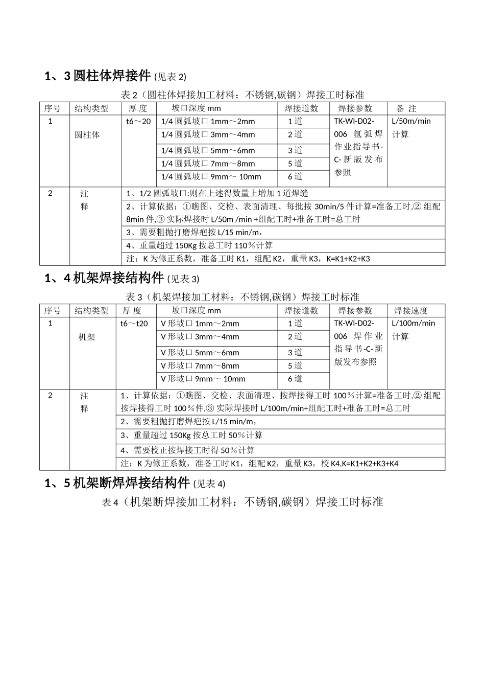 焊接工时定额标准_第2页